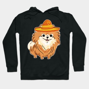 Cute dog pomeranian mexico cinco de mayo Hoodie